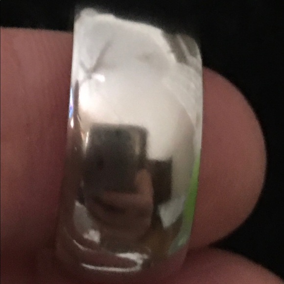 Vintage unmarked 925 sterling band - Picture 2 of 6